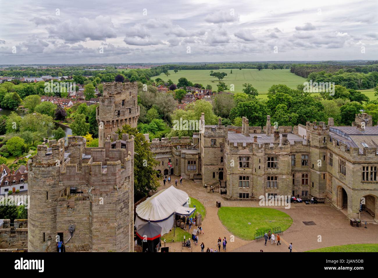 Warwick Castle medieval castle in Warwick, Warwickshire England