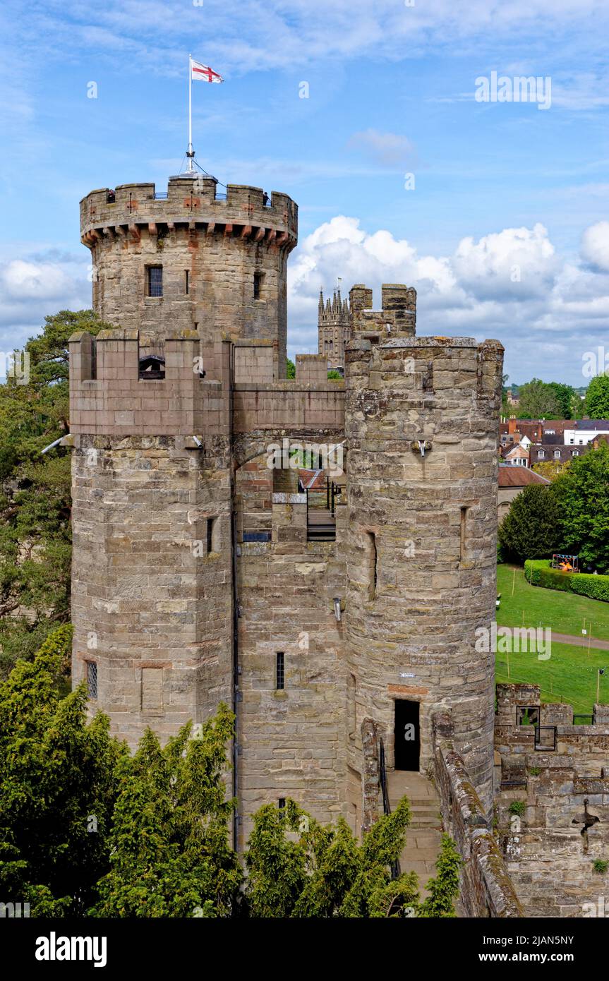 Warwick Castle - medieval castle in Warwick, Warwickshire - England