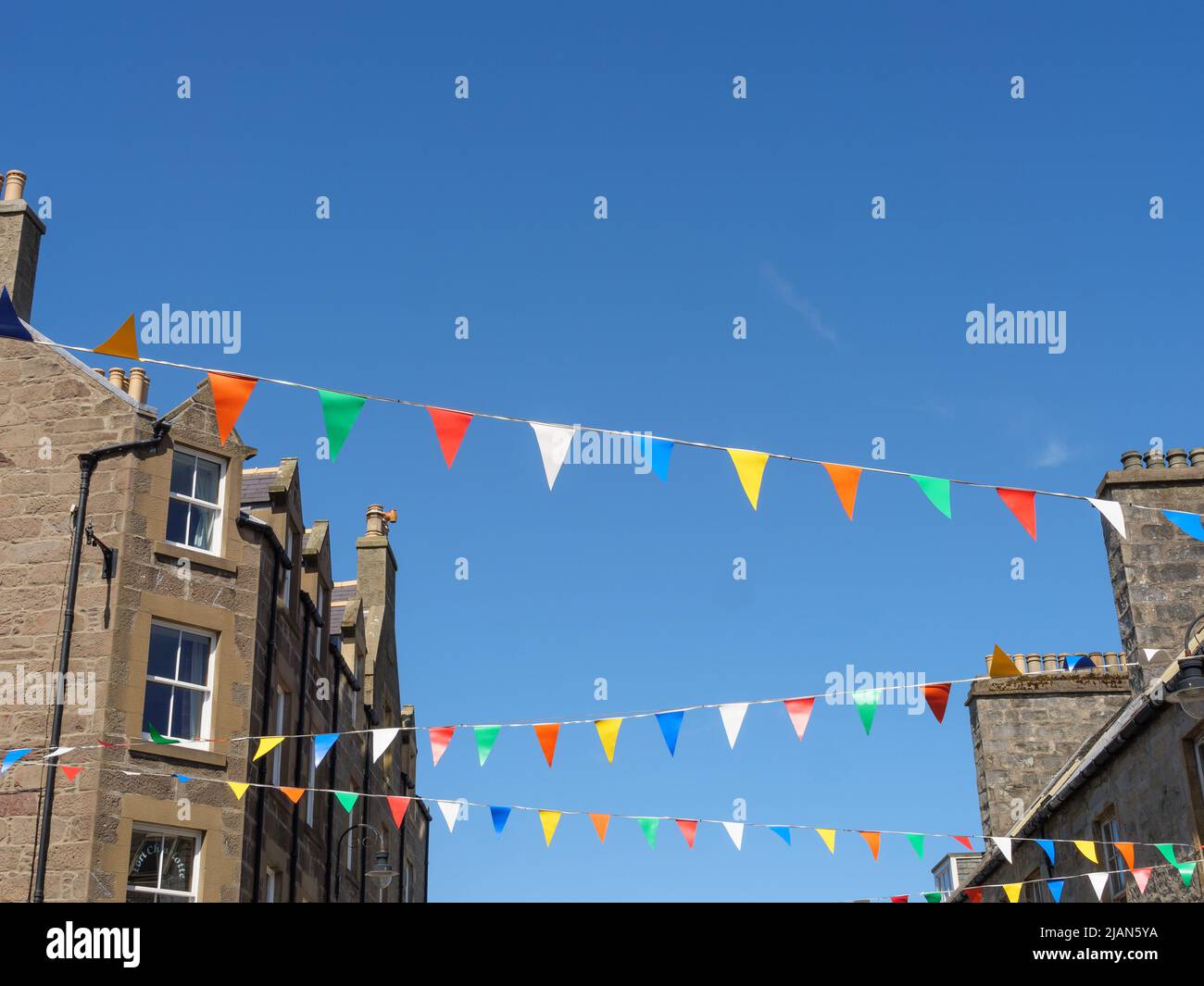 the city of Lerwick and the shetland island Stock Photo