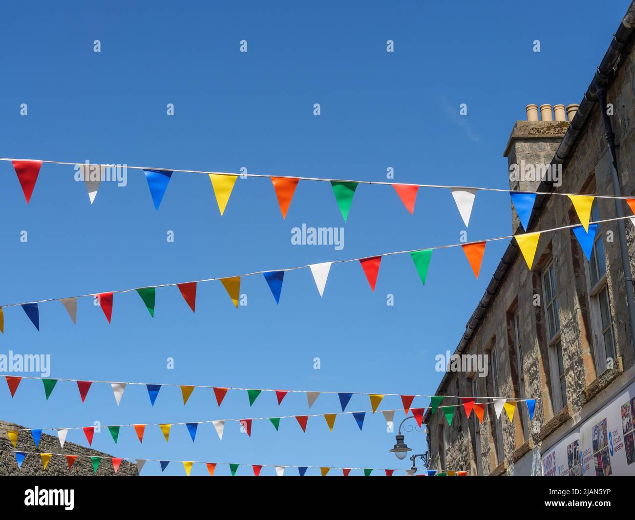 the city of Lerwick and the shetland island Stock Photo