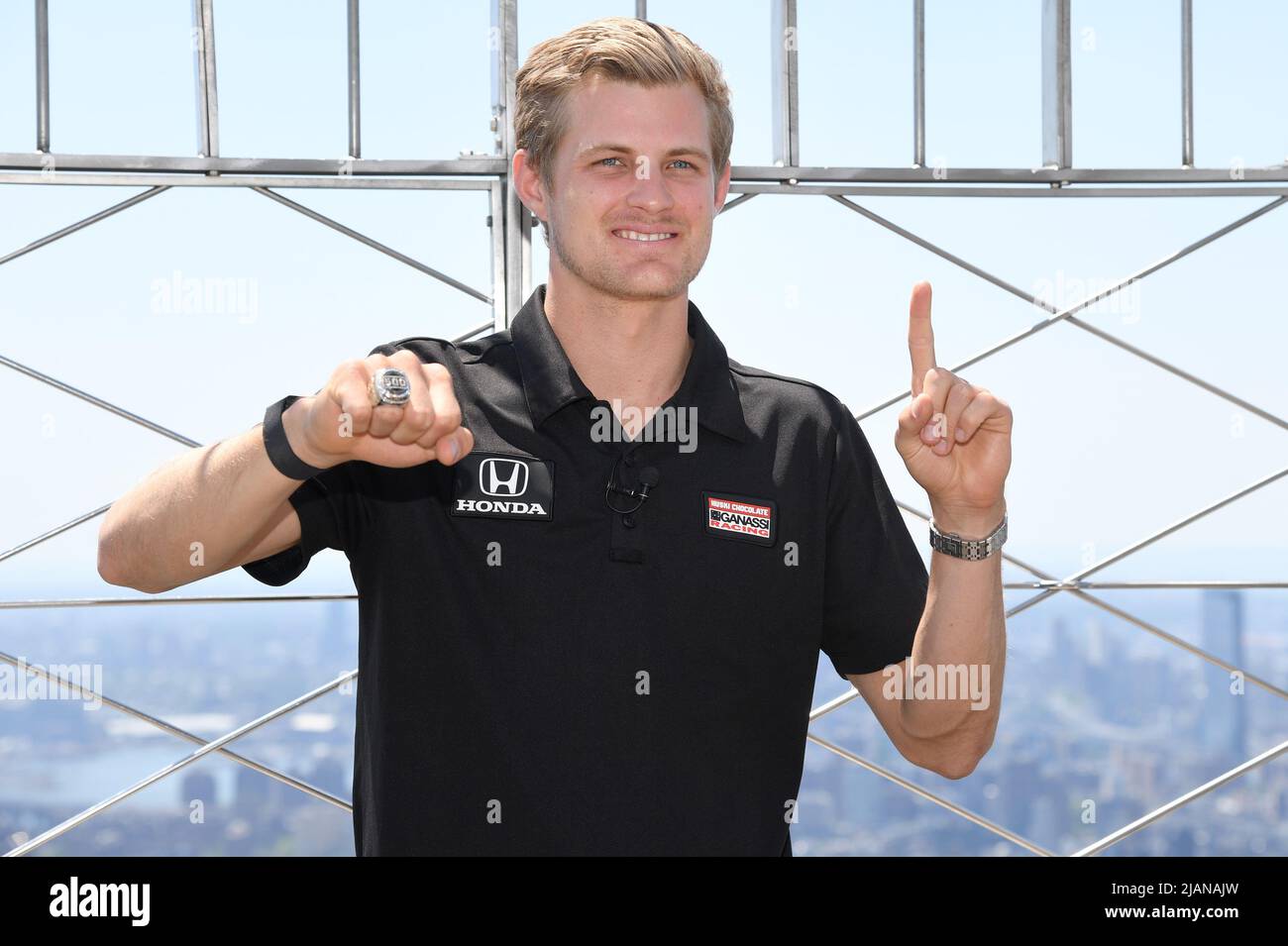 New York, USA. 31st May, 2022. Swedish race car driver Marcus Ericsson ...