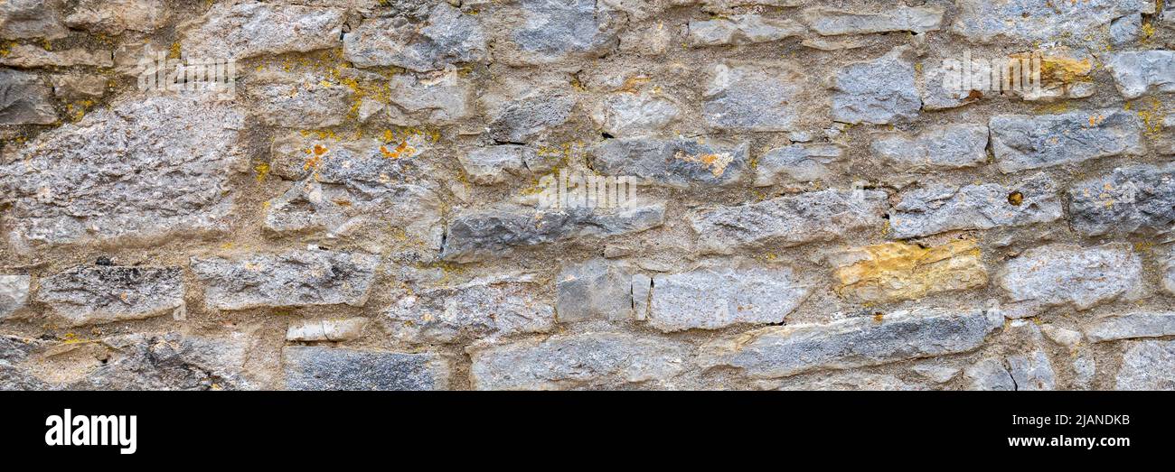 Historische Mauer mit alten Steinen Stock Photo