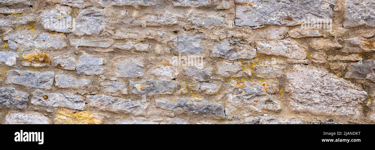 Historische Mauer mit alten Steinen Stock Photo