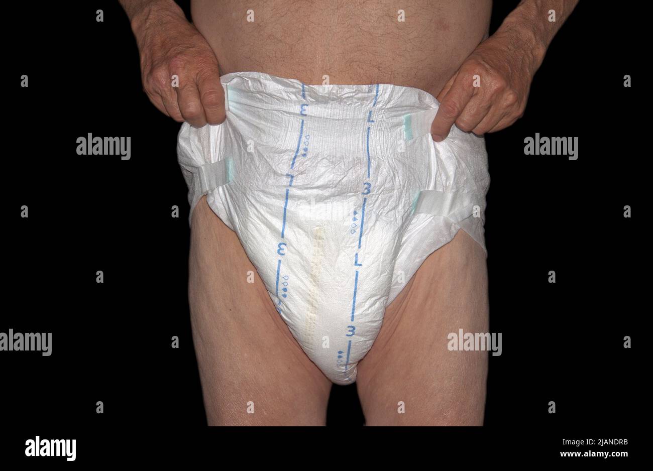 Symbolic image for incontinence and neglect in a nursing home Stock