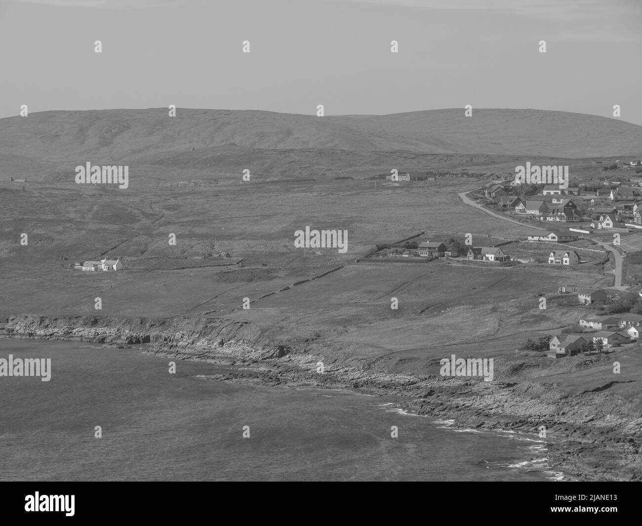 the city of Lerwick and the shetland island Stock Photo Alamy