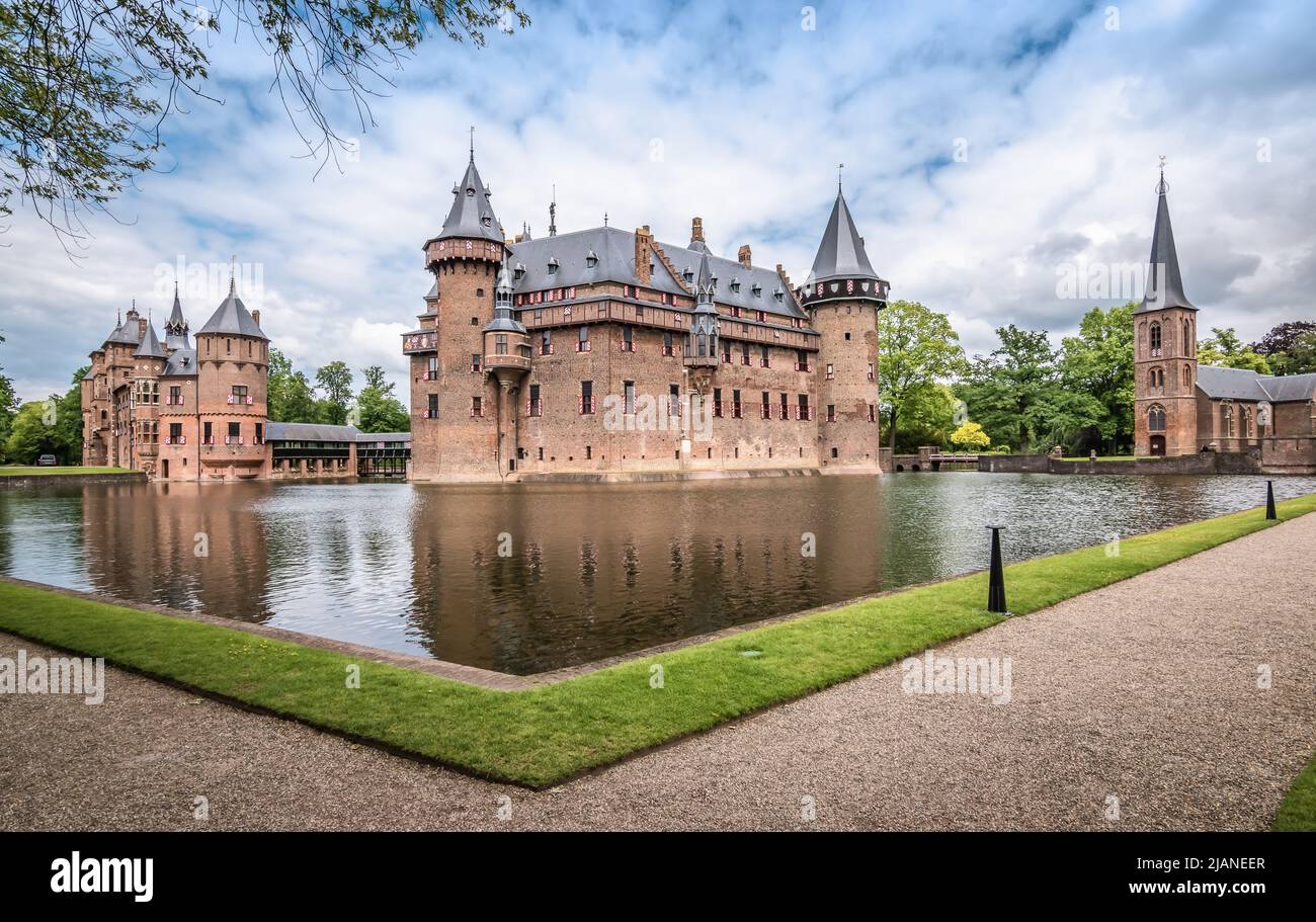 Beautiful castle in Utrecht, the Netherlands. Stock Photo
