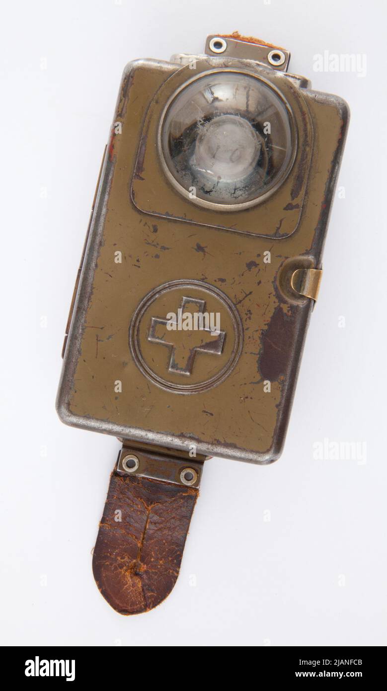 Military flashlight of the Swiss army Factory product Stock Photo Alamy