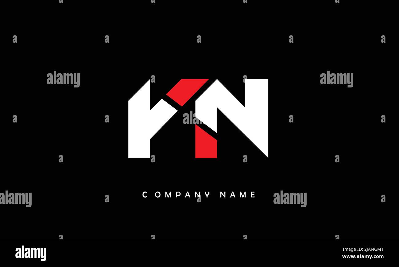 YN, NY Alphabets Letters Logo Monogram Stock Vector