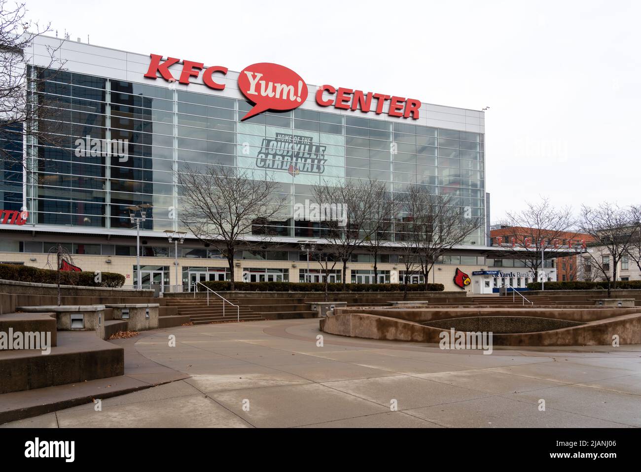 Louisville, KY, USA - December 28, 2021: KFC Yum! Center in Louisville, KY, USA. Stock Photo