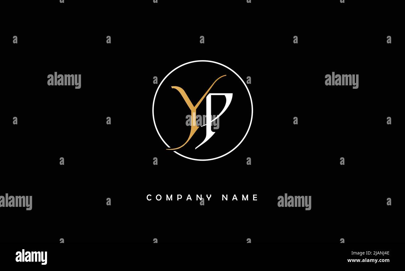 YP, PY Abstract Letters Logo Monogram Stock Vector