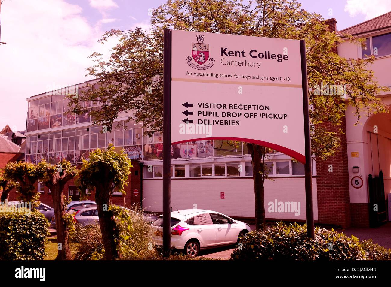 exterior view of kent college in the city of canterbury,kent county,uk may 2022 Stock Photo