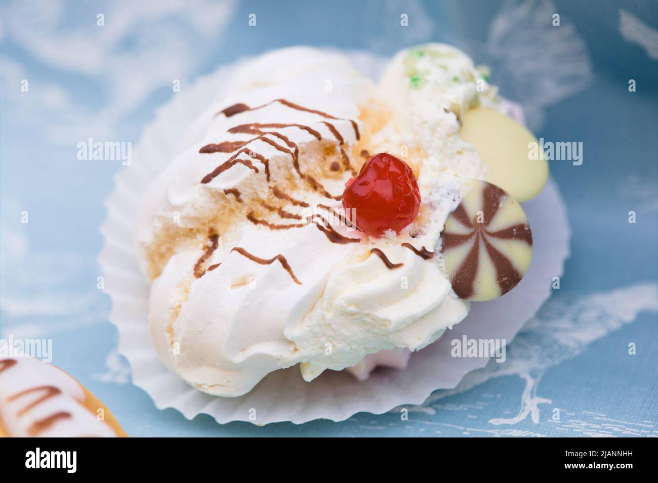 Closeup of a Freshly Baked Meringue from Cosson's Bakery and