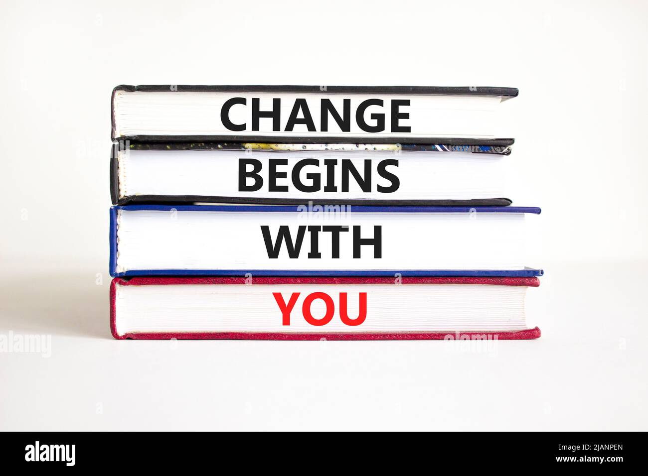 Change begins with you symbol. Concept words Change begins with you on ...