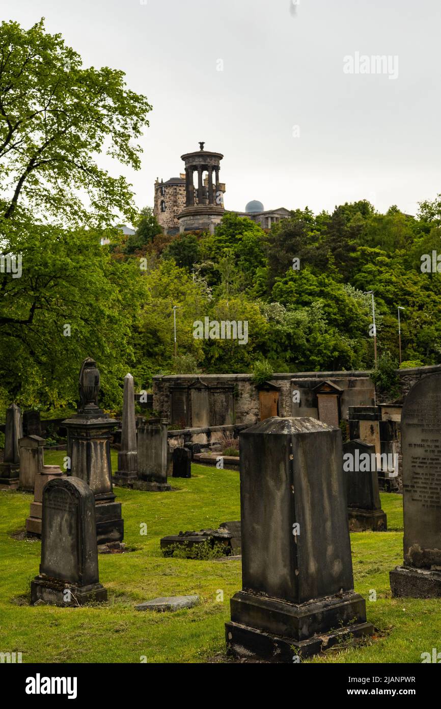 Old Calton Cemetery in Edinburgh Stock Photo Alamy