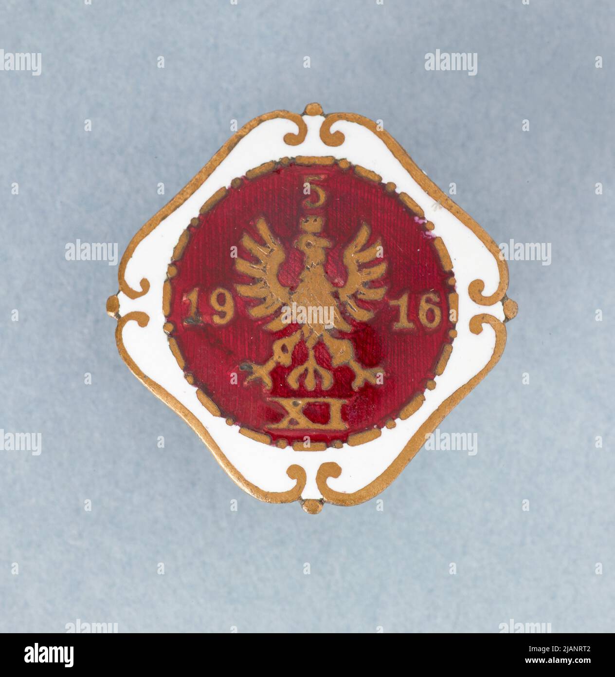 Memorial badge of the act on November 5, 1916 November 5, 1916 Stock ...