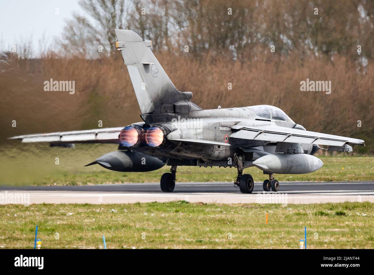 A Panavia Tornado IDS combat aircraft from the 6th Wing of the Italian Air Force. Stock Photo