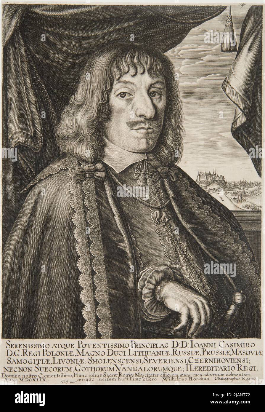John II Casimir Vasa (1609 1672), King of Poland. Hondius, Willem (ca