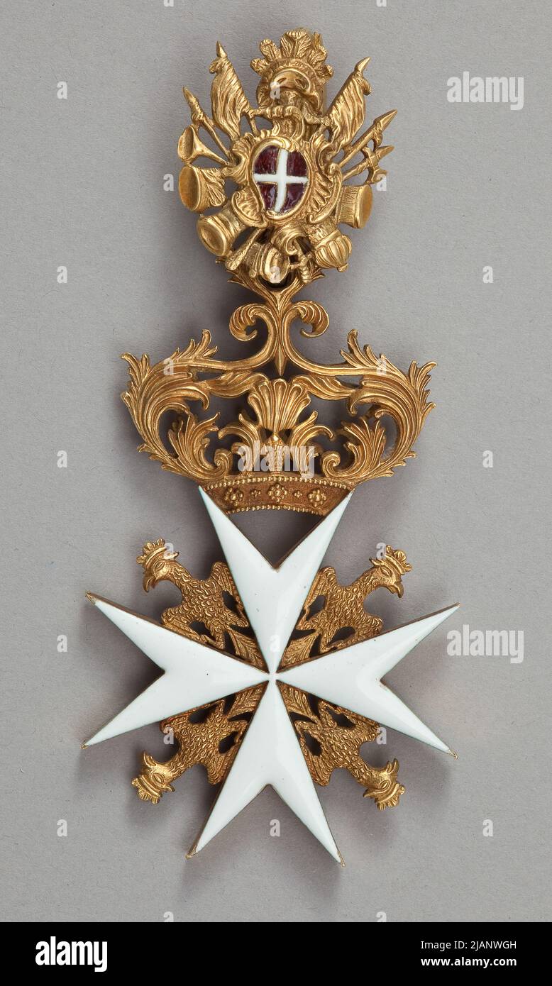 Commandoria of the Maltese Cross of the Polish Prince after Otton Stackelberg Stock Photo