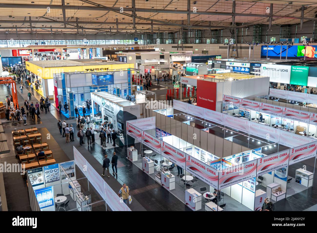 First day at Hannover Messe 2022, industrial trade fair, after 2 years of Corona break