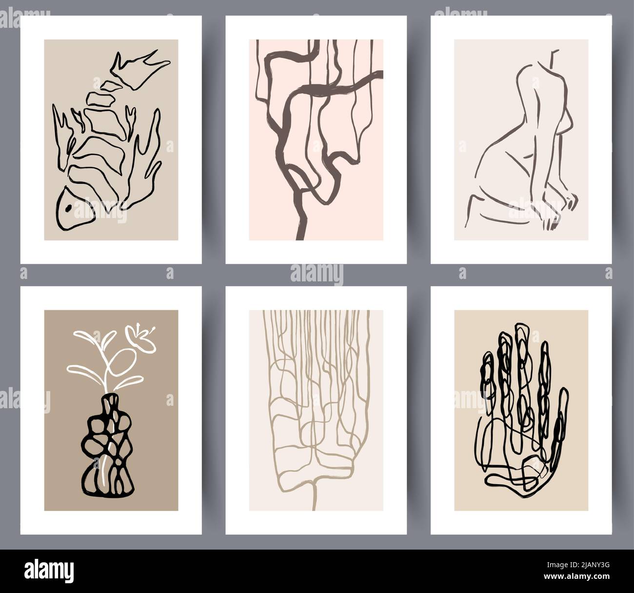 Printable minimalistic wall art decor Stock Vector Image & Art - Alamy