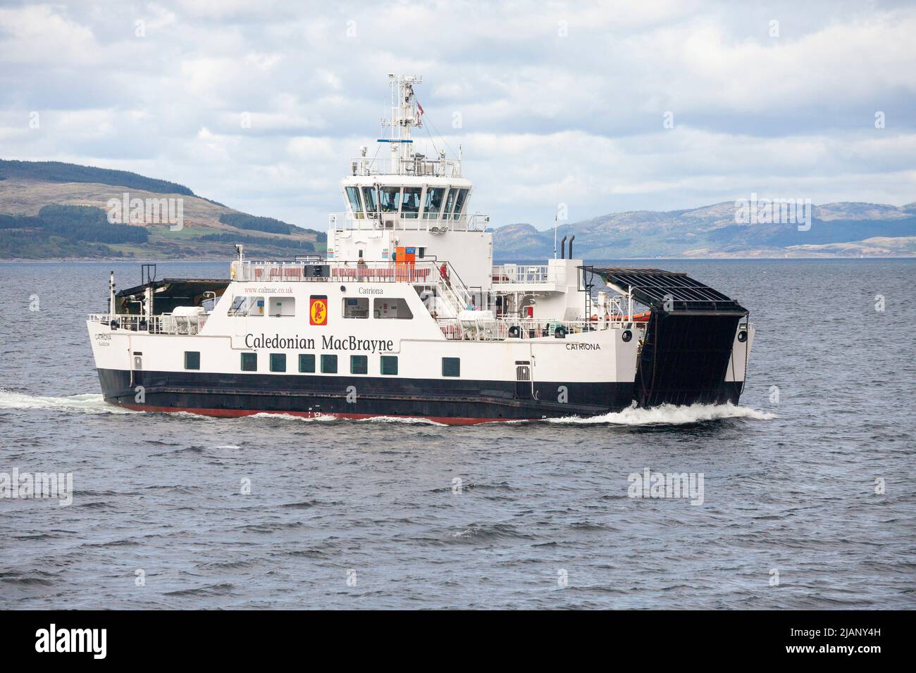 The Catriona A Caledonian MacBrayne Car Ferry Arriving At Lochranza ...