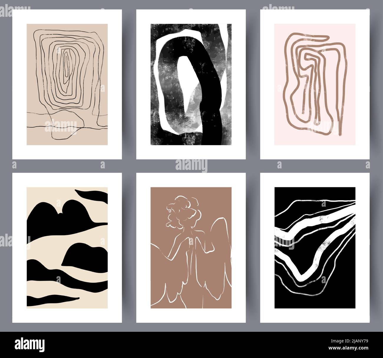 Abstract modern creative artworks collection  Stock Vector