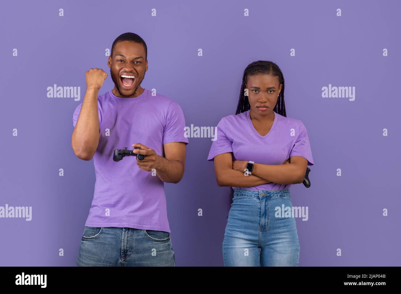 Frustrated Couple Losing Video Games on Console with Joystick Stock Photo -  Image of boyfriend, people: 244051552