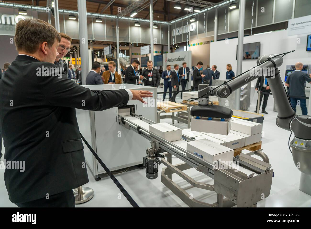 First day at Hannover Messe 2022, industrial trade fair, after 2 years of Corona break