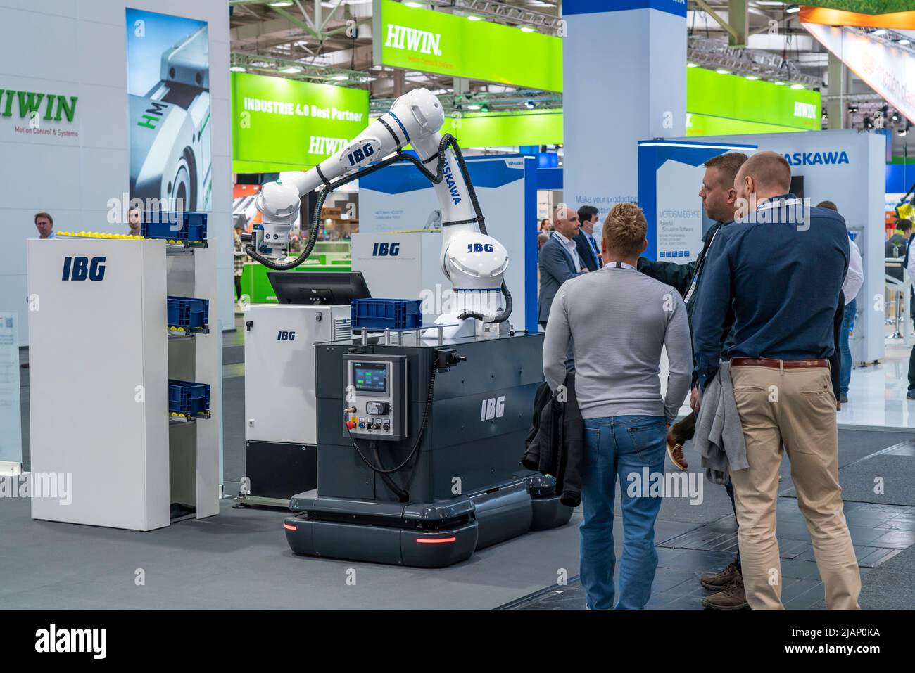 First day at Hannover Messe 2022, industrial trade fair, after 2 years of Corona break