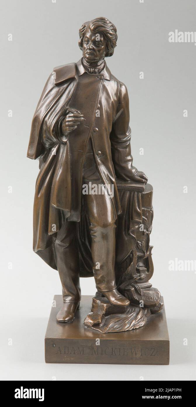 Statulette of Adam Mickiewicz (1798–1855) Wi cki, Wojciech (1823 1873), factory: Minter Karol Stock Photo