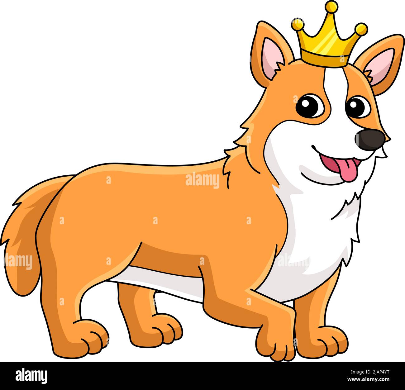 Corgi dog cartoon hi-res stock photography and images - Alamy