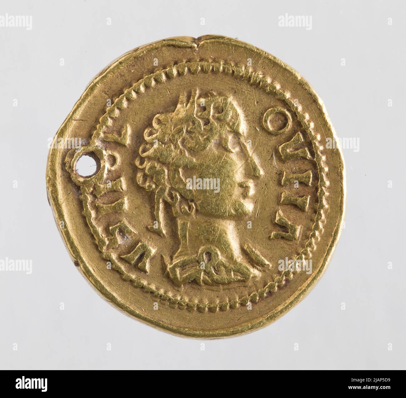 Barbarian tribes (Goths), Roman aureus imitation; 3rd 4th century AD Barbarzycy Stock Photo