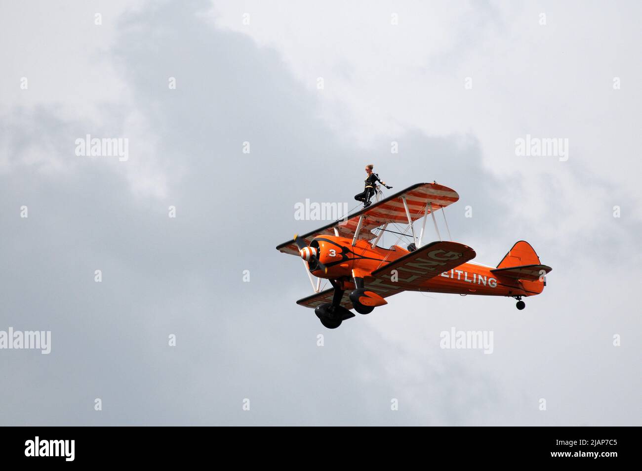 Breitling Wing Walkers at the Royal International Air Tattoo. Stock Photo