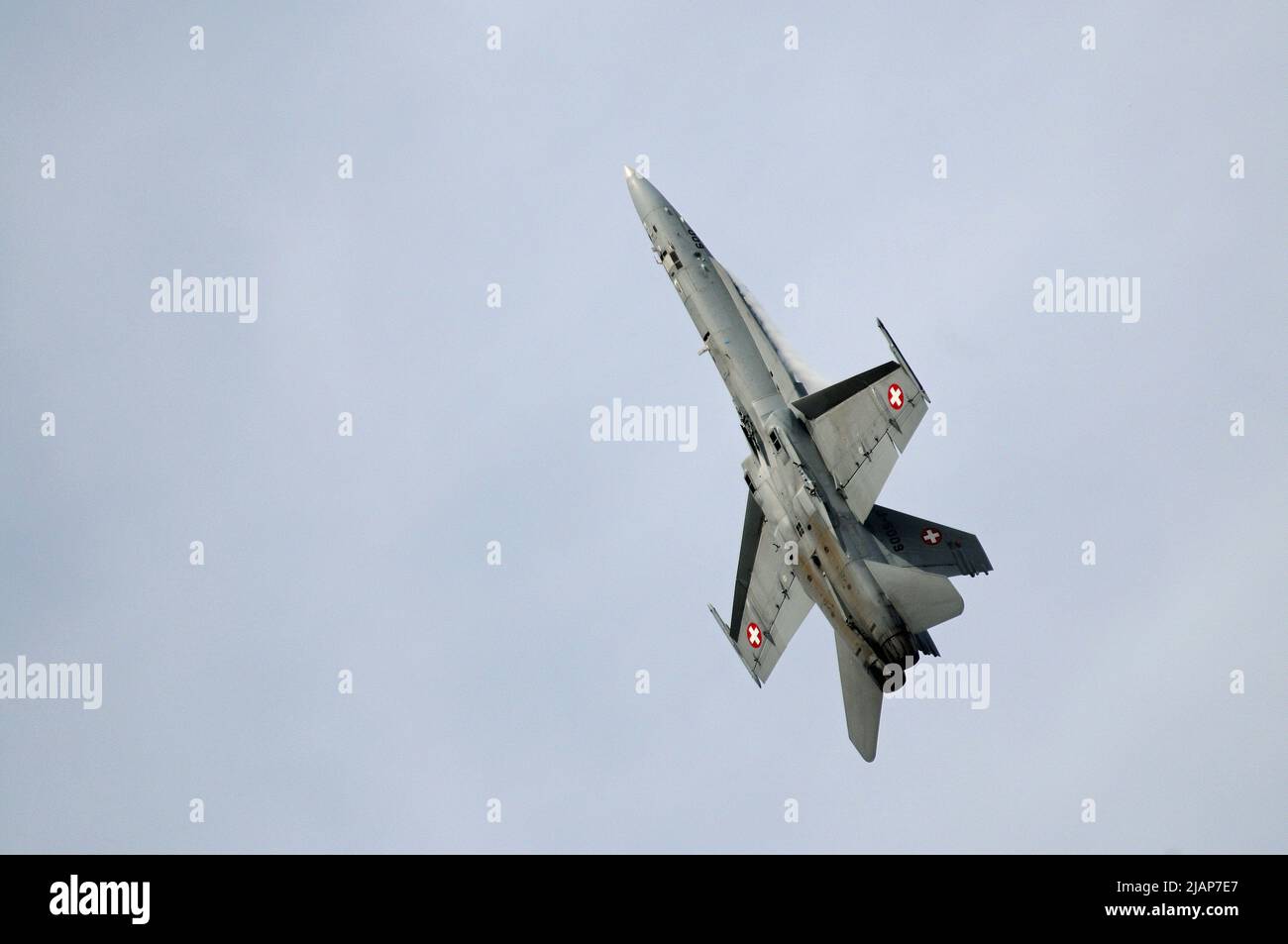Swiss Air Force F 18C at the Royal International Air Tattoo. Stock Photo