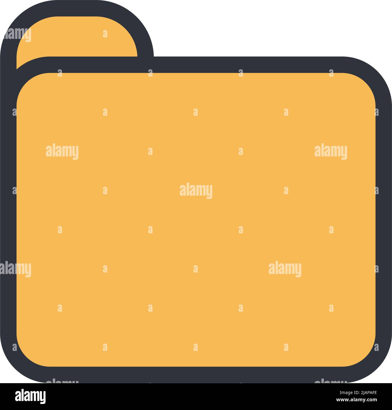 flat yellow folder design Stock Vector Image & Art - Alamy