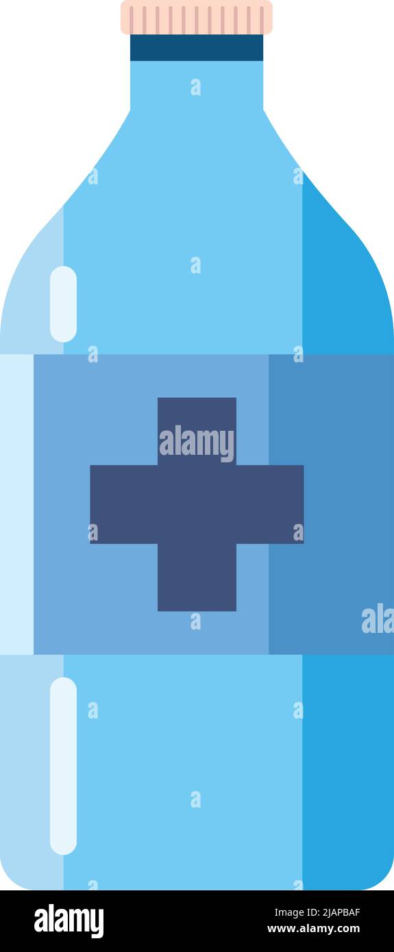 flat bottle with medicine Stock Vector Image & Art Alamy