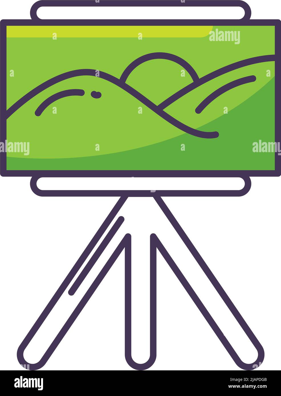 flat green projector screen Stock Vector Image & Art - Alamy