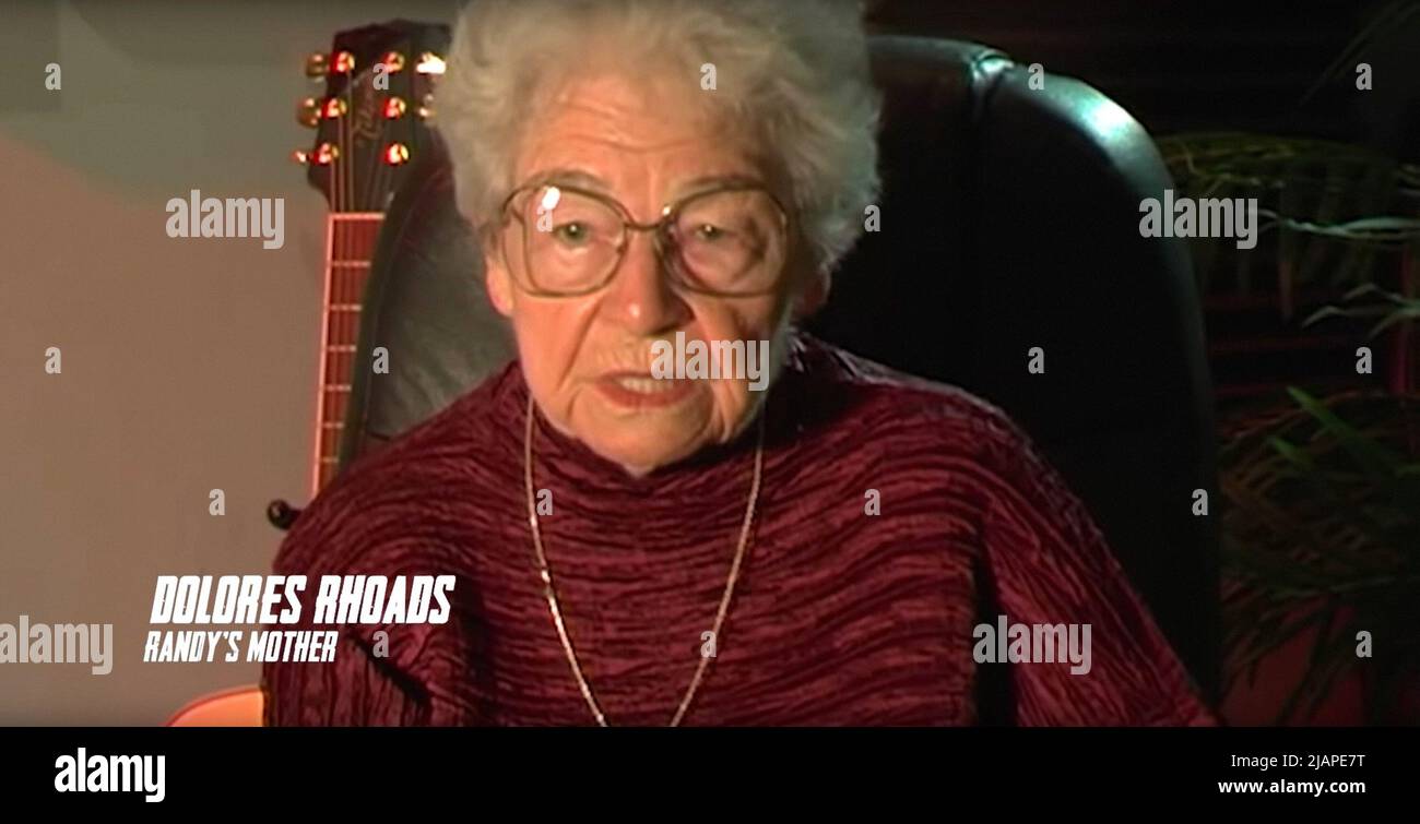 RANDY RHOADS: REFLECTIONS OF A GUITAR ICON, Dolores Rhoads, mother of ...