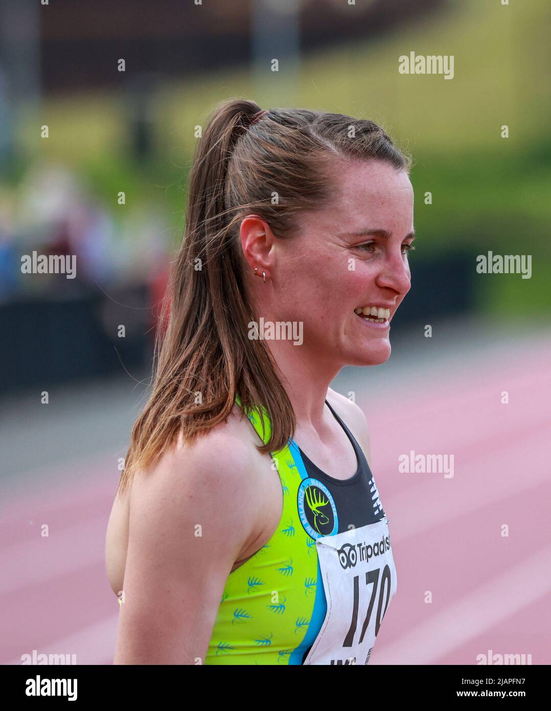 Irish female track athlete middle distance runner Ciara Mageean running