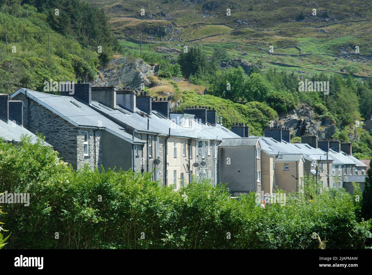 Main High Street, Blaenau Ffestiniog, Conwy, Wales, UK Stock Photo Alamy