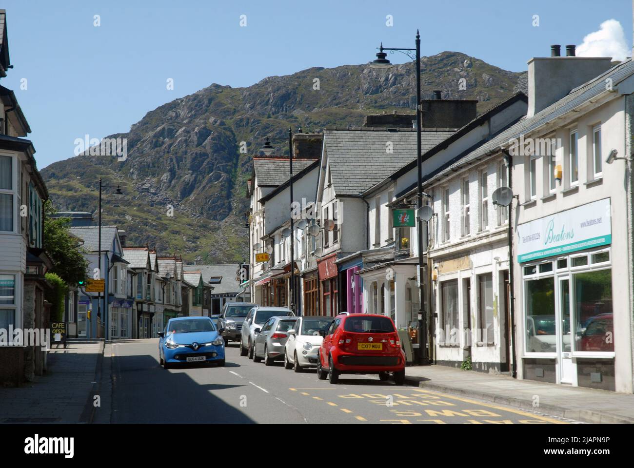 Main High Street, Blaenau Ffestiniog, Conwy, Wales, UK Stock Photo Alamy