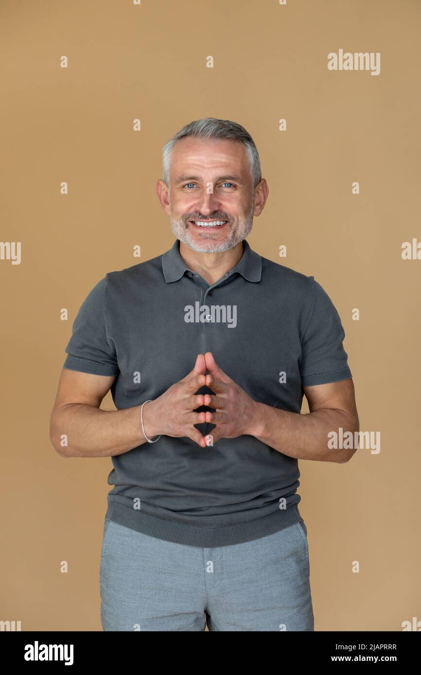 Photo excited confident man hi-res stock photography and images - Alamy