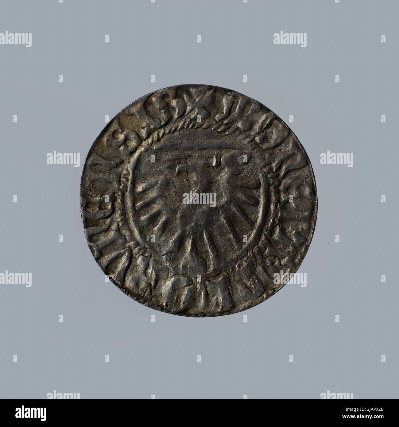 False Coin, Toruń Shiling, Casimir IV Jagiellon (1447 1492) Stock Photo