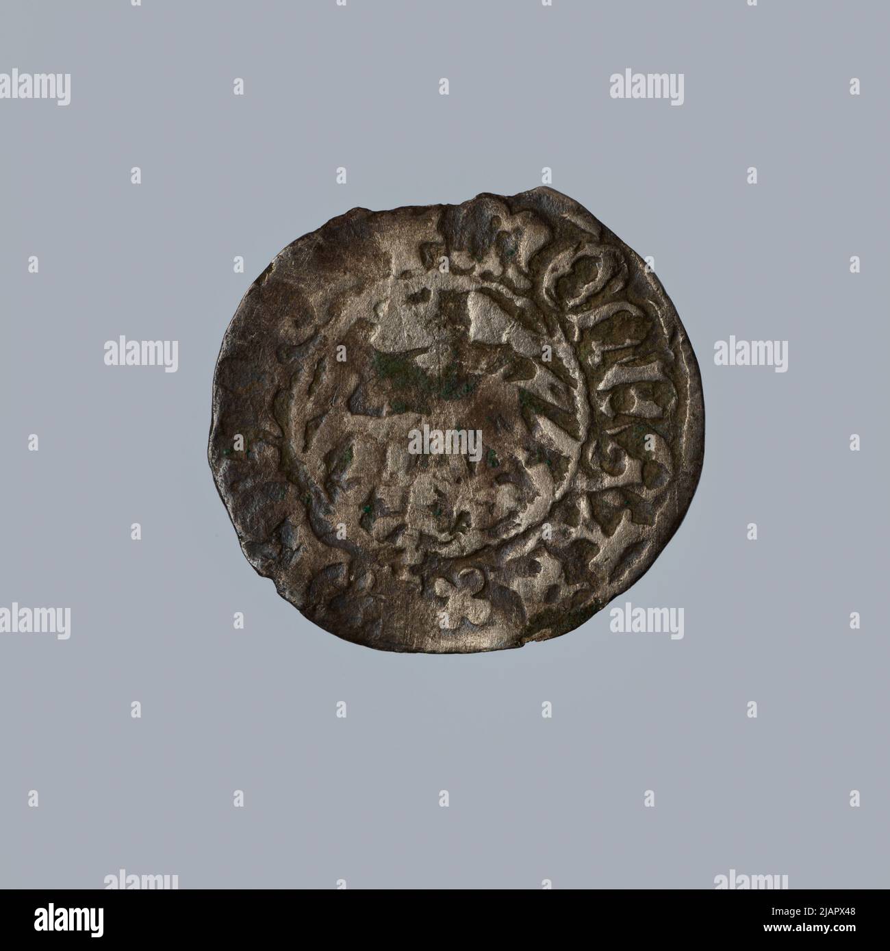 False Coin, 1/2 Crown Groschen, Casimir IV Jagiellon (1447 1492) Stock Photo