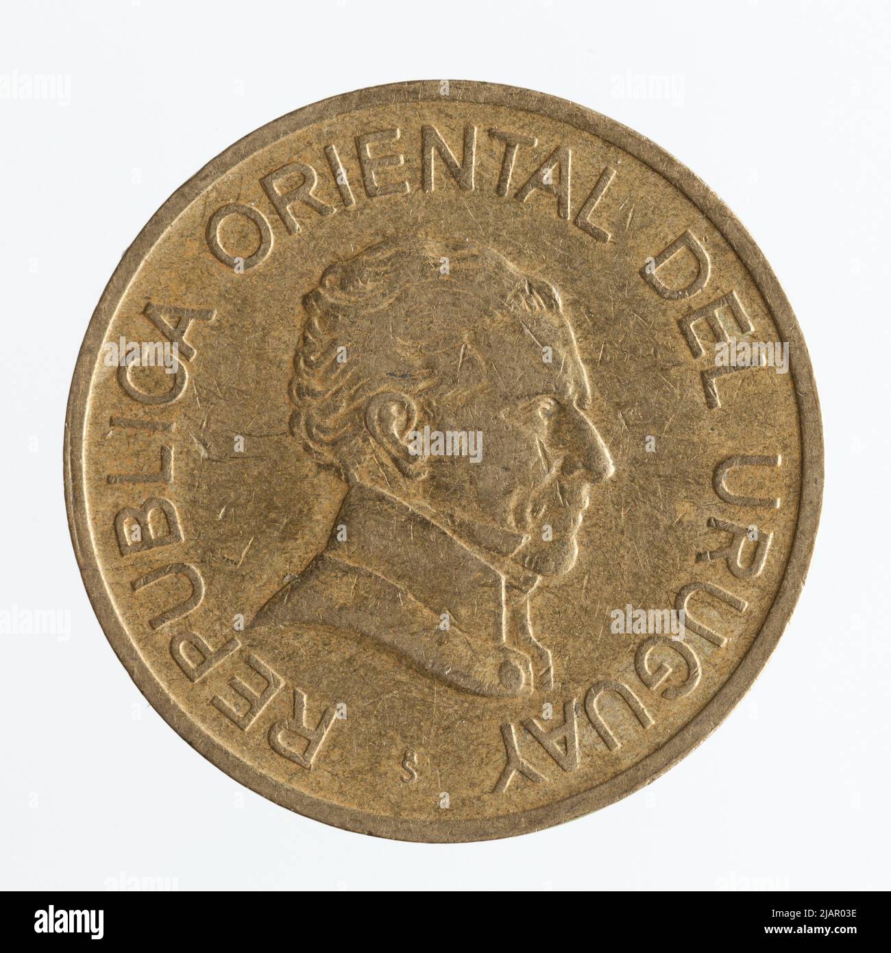 Urugwaj Republika 2 Uruguayan Pesos Santiago De Chile Mennica CDM urugwaj-republika-2-uruguayan-pesos-santiago-de-chile-mennica-cdm