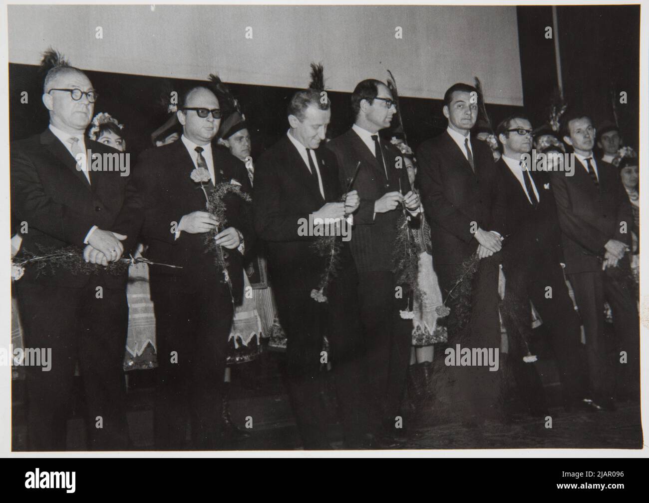 Skarżyński Jerzy Standing Among The Jurors of the 5th Colleof Short Film  Festival in Krakow (The Second From The Right) in 1965 At the Kyiv Cinema.  Visible, Among Others Jerzy Hoffman (Jury's