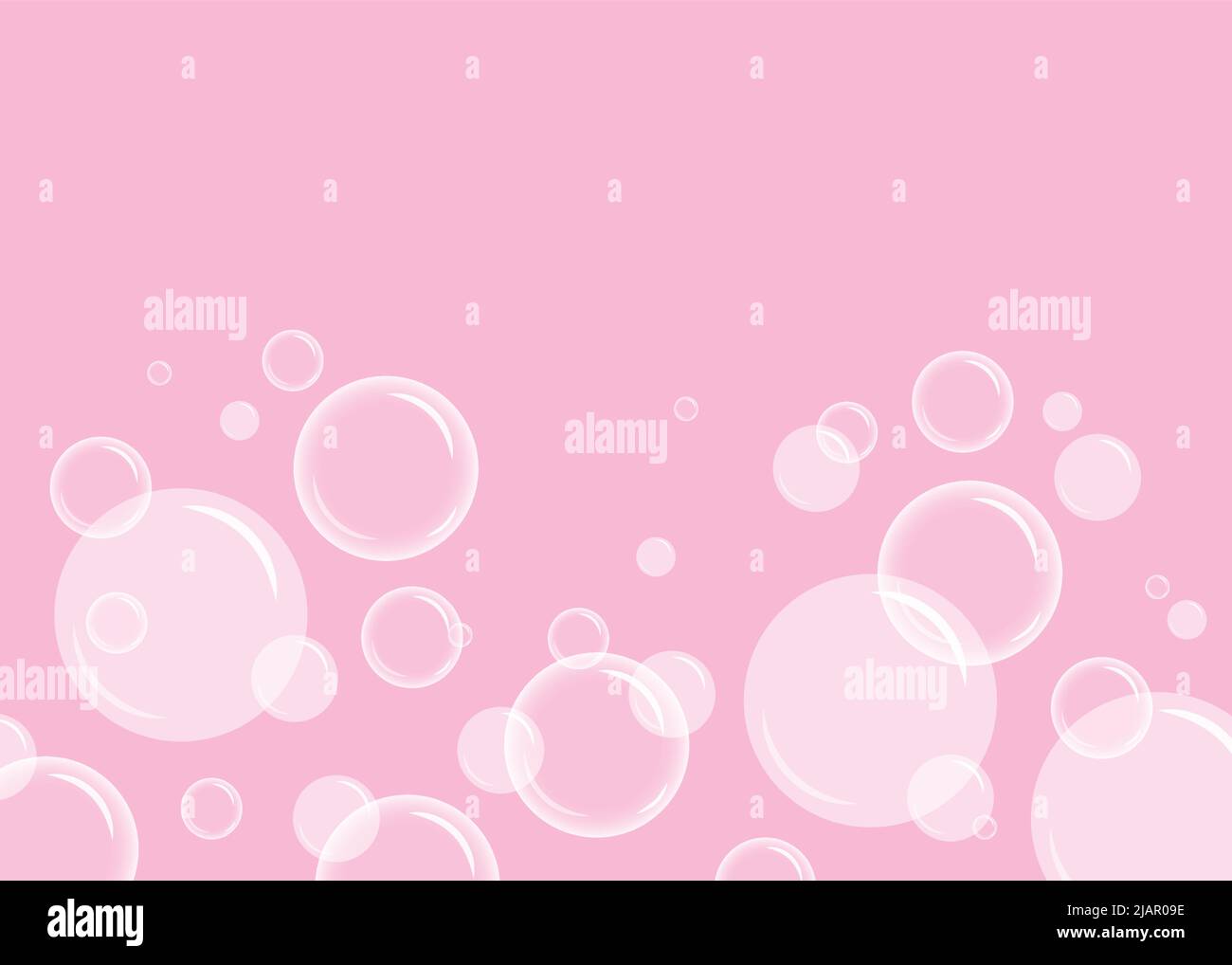 Soap bubbles. Vector illustration. Stock Vector