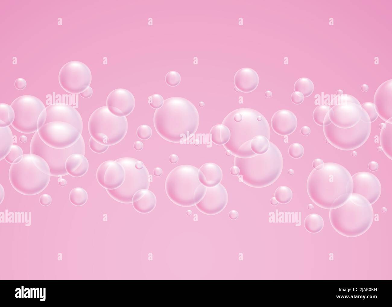 Soap bubbles. Vector illustration. Stock Vector