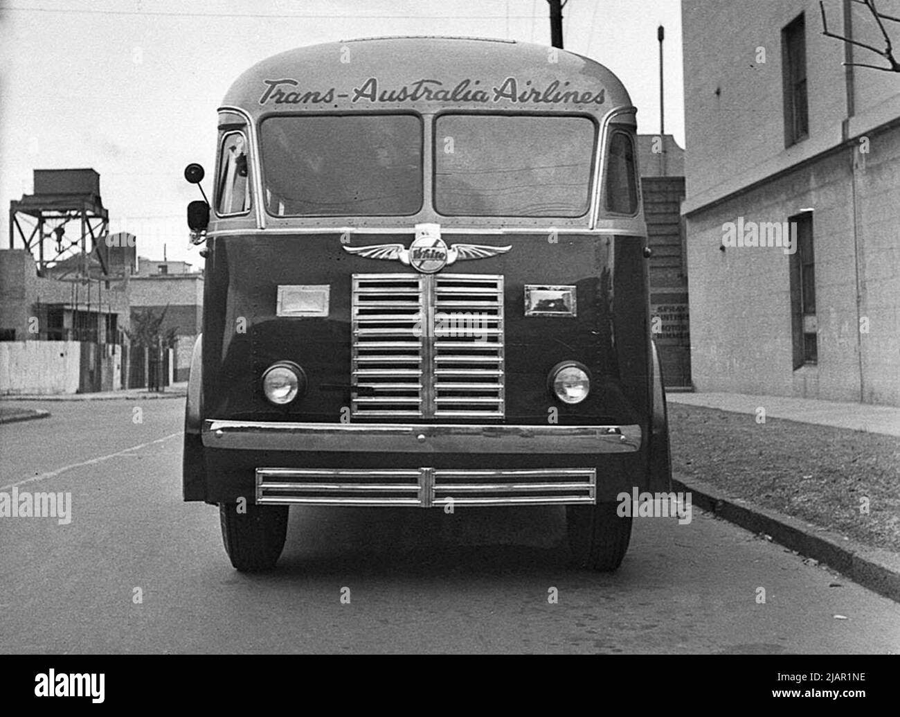 Melbourne bus Trans Australia Airlines Bus ca. 1947 Stock Photo Alamy