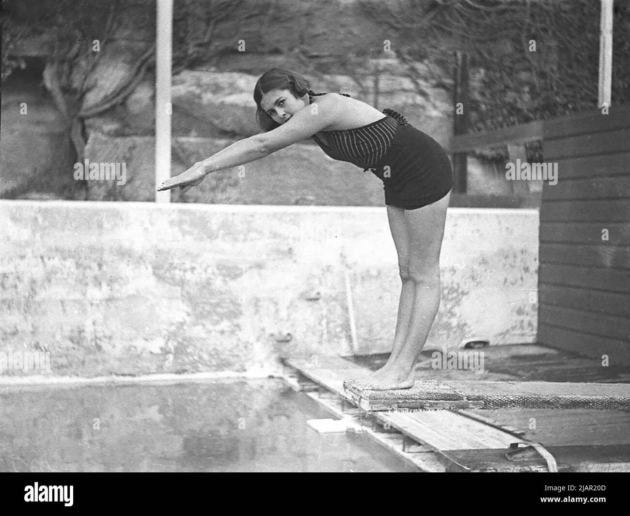 Posing diver Black and White Stock Photos & Images - Alamy